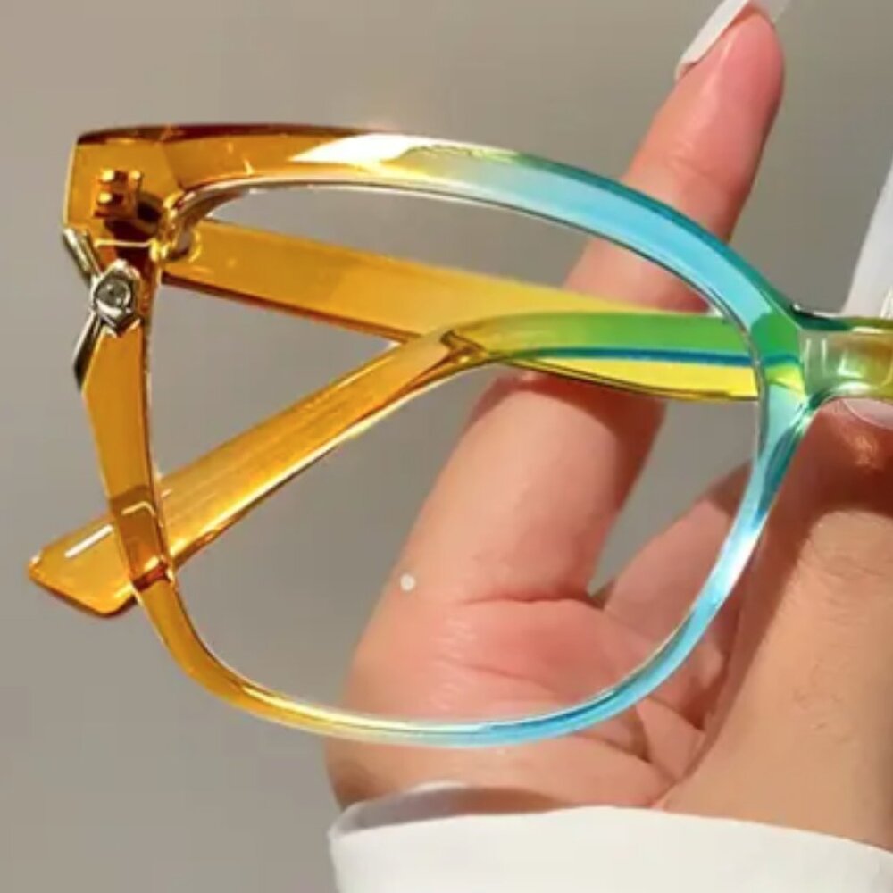 Cat Eye Style Multicolor Decorative Glasses NWT - Picture 2 of 3